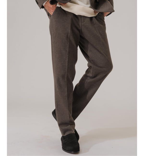 EDIFICE「コットン/ウール ジャージー イージースラックス【セットアップ着用可】」|スラックス|