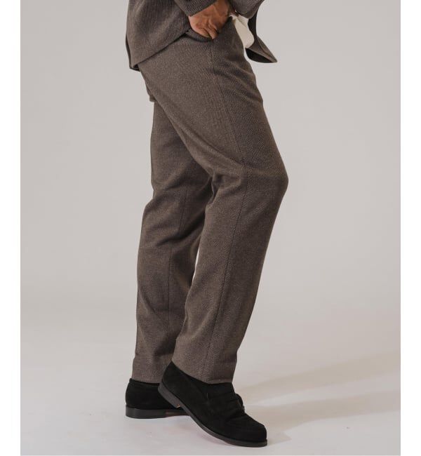 EDIFICE「コットン/ウール ジャージー イージースラックス【セットアップ着用可】」|スラックス|