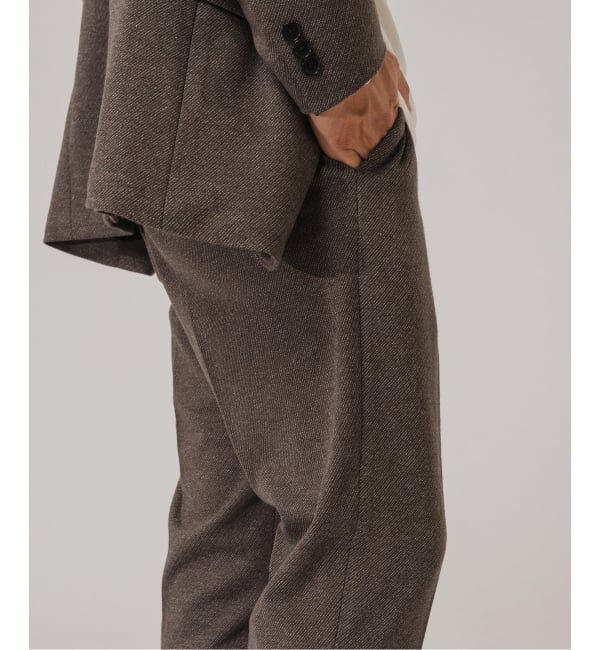 EDIFICE「コットン/ウール ジャージー イージースラックス【セットアップ着用可】」|スラックス|