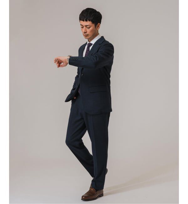 EDIFICE「コットン/ウール ジャージー イージースラックス【セットアップ着用可】」|スラックス|