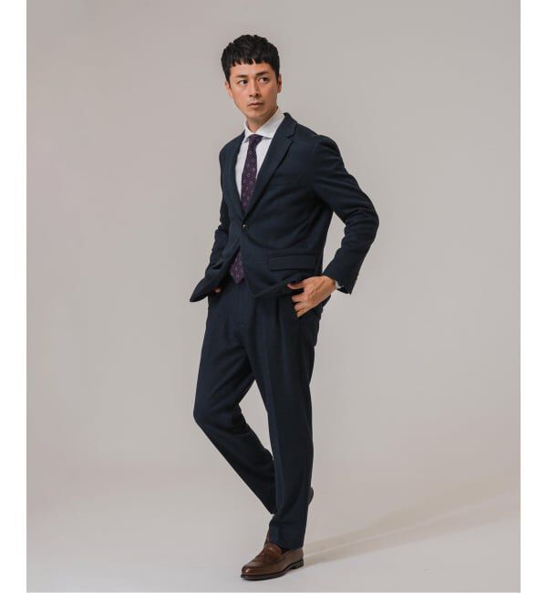 EDIFICE「コットン/ウール ジャージー イージースラックス【セットアップ着用可】」|スラックス|