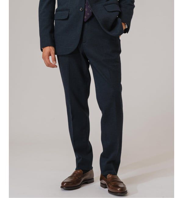 EDIFICE「コットン/ウール ジャージー イージースラックス【セットアップ着用可】」|スラックス|