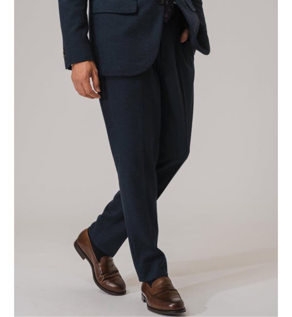 EDIFICE「コットン/ウール ジャージー イージースラックス【セットアップ着用可】」|スラックス|