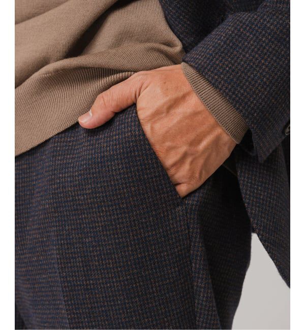 EDIFICE「コットン/ウール ジャージー イージースラックス【セットアップ着用可】」|スラックス|