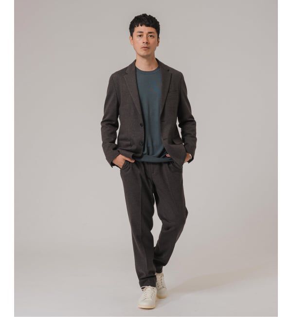 EDIFICE「コットン/ウール ジャージー イージースラックス【セットアップ着用可】」|スラックス|