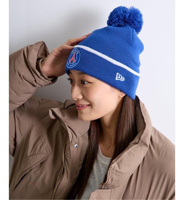 Paris Saint-Germain「【NEW ERA / ニューエラ】CORE CUFF POM BEANIE PSG 1492243 7」|ニット帽|