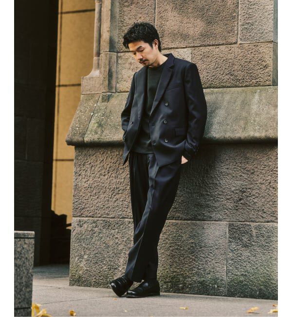 417 EDIFICE「TWツイル 2タックパンツ "セットアップ着用可能"」|スラックス|