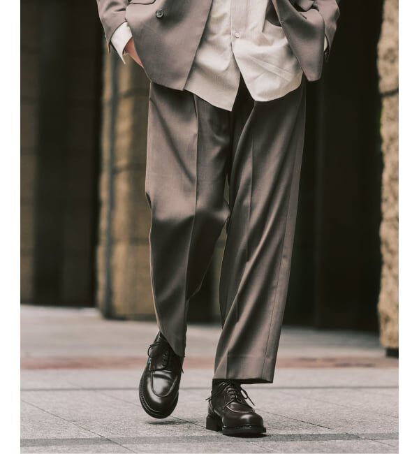 417 EDIFICE「TWツイル 2タックパンツ "セットアップ着用可能"」|スラックス|