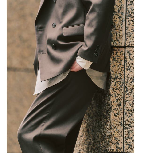 417 EDIFICE「TWツイル 2タックパンツ "セットアップ着用可能"」|スラックス|