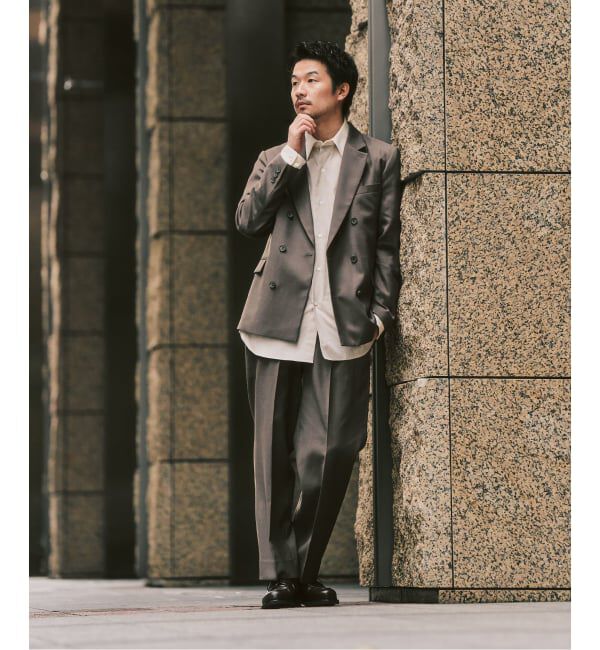 417 EDIFICE「TWツイル 2タックパンツ "セットアップ着用可能"」|スラックス|