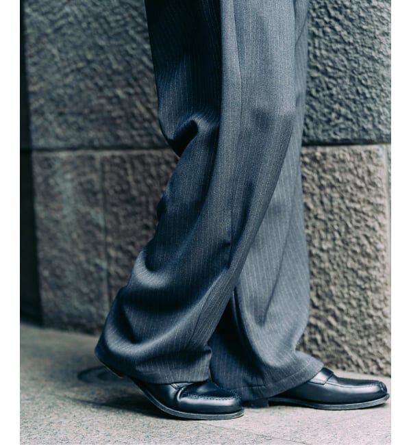 EDIFICE「ストライプ 3D フィット トラウザー」|スラックス|