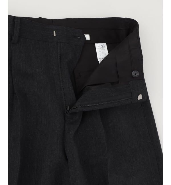 EDIFICE「ATON（エイトン）TWIST WOOL LINEN STANDARD PANTS」|スラックス|