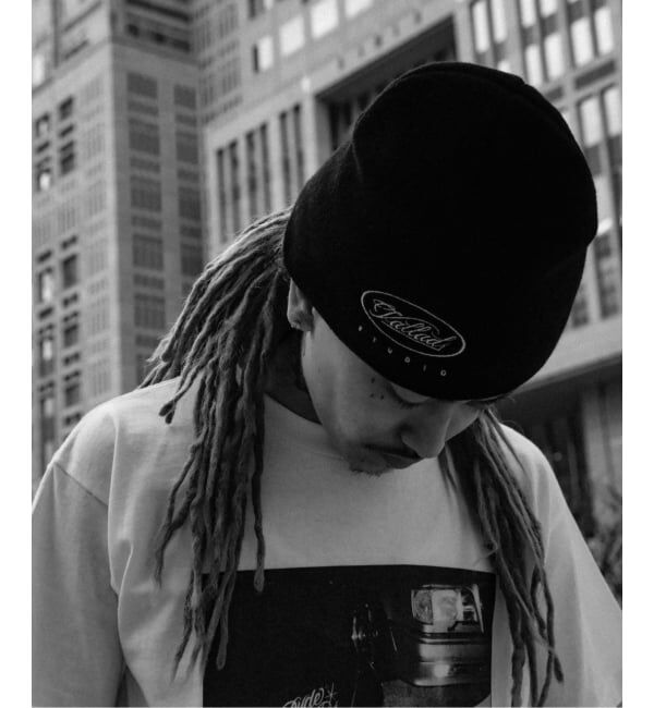 PULP「VALLAD / バラッド &times; JOE / CIRCLE LOGO BEANIE」|ニット帽|ブラック