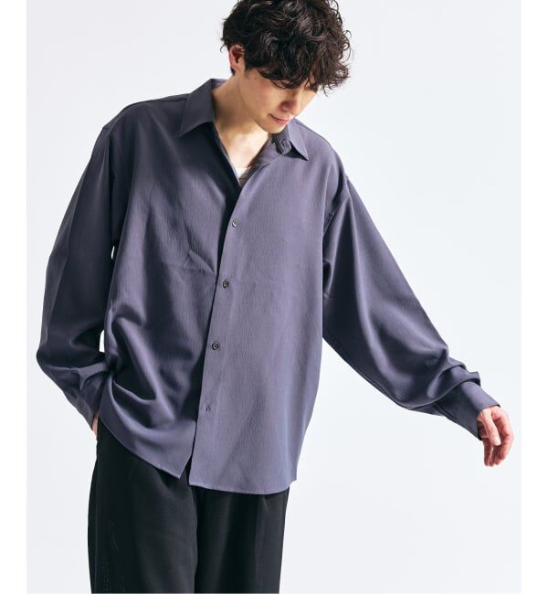 417 EDIFICE「Pクレープ レギュラーシャツ」|シャツ・ブラウス|