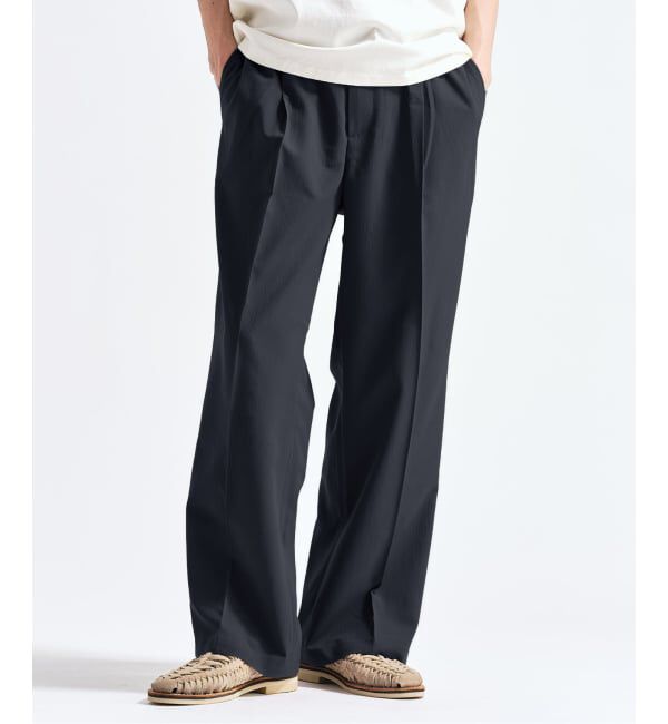 417 EDIFICE「Pクレープ イージースラックス」|スラックス|グレー