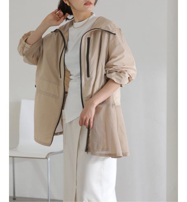  「《予約》【洗える】Mewl / ミュール シアーUVカットパーカー」|ブルゾン・スタジャン|