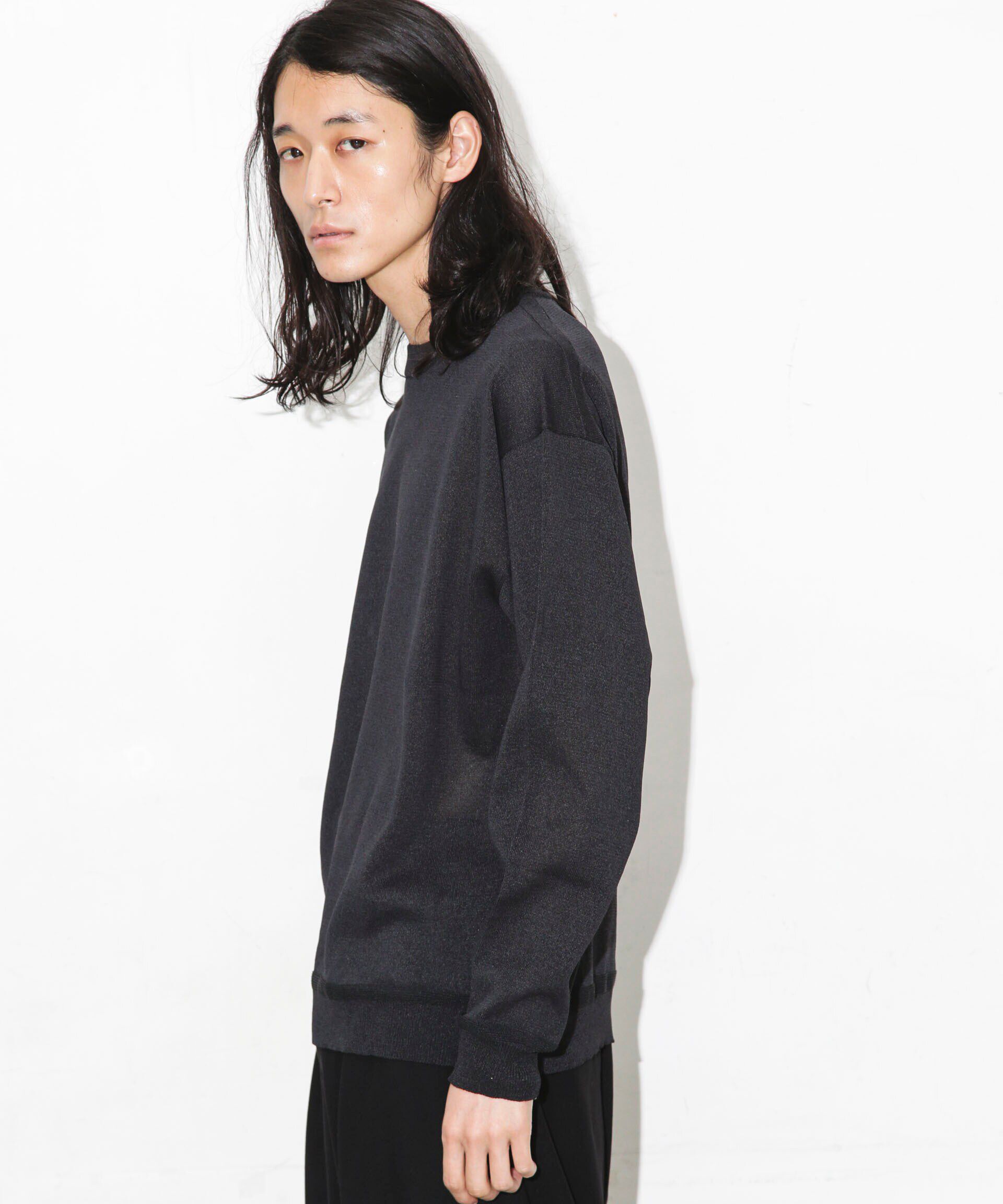 nano･universe「｢WAGAMI｣クルーネックニットTシャツ 長袖」|ニット・セーター|