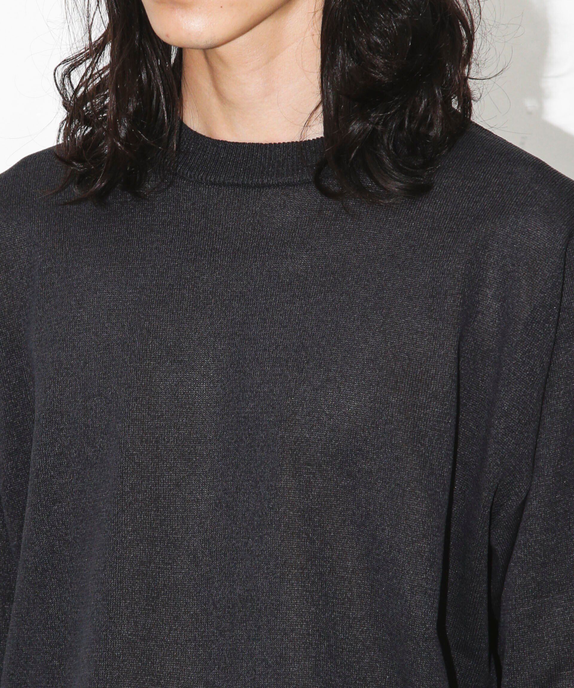 nano･universe「｢WAGAMI｣クルーネックニットTシャツ 長袖」|ニット・セーター|