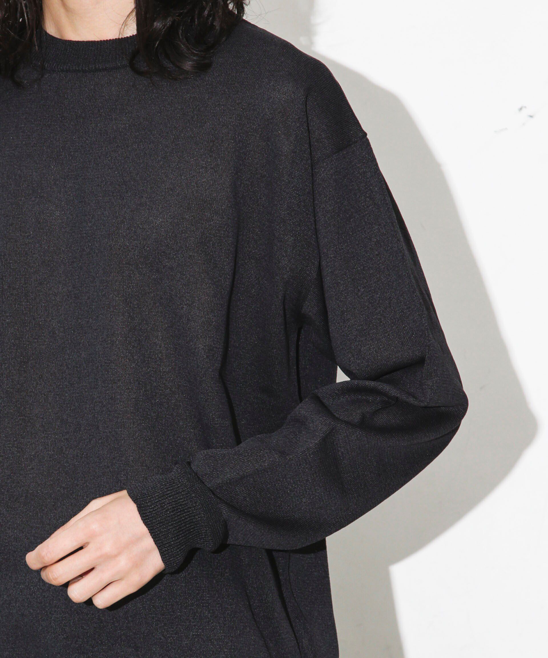 nano･universe「｢WAGAMI｣クルーネックニットTシャツ 長袖」|ニット・セーター|