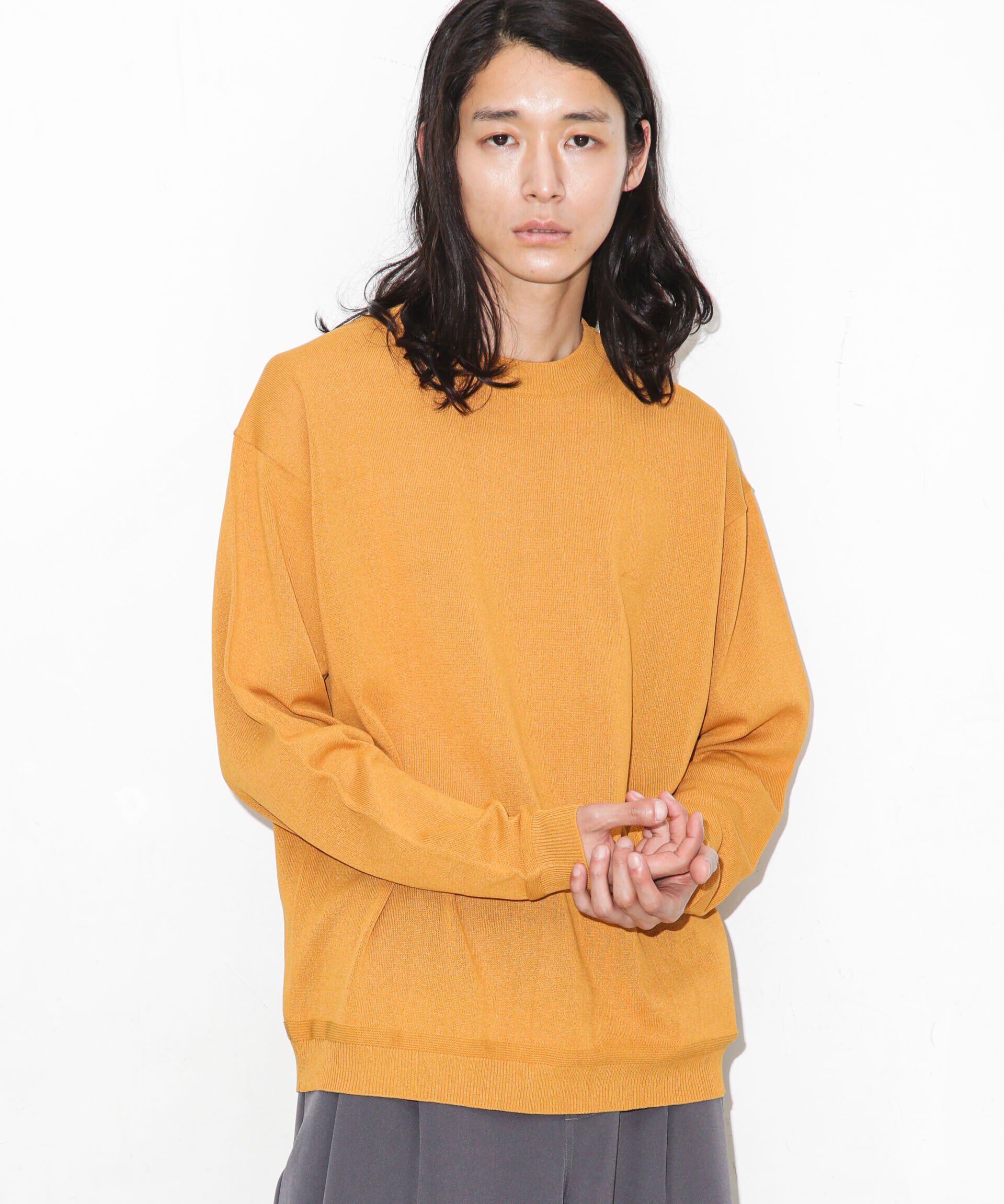 nano･universe「｢WAGAMI｣クルーネックニットTシャツ 長袖」|ニット・セーター|