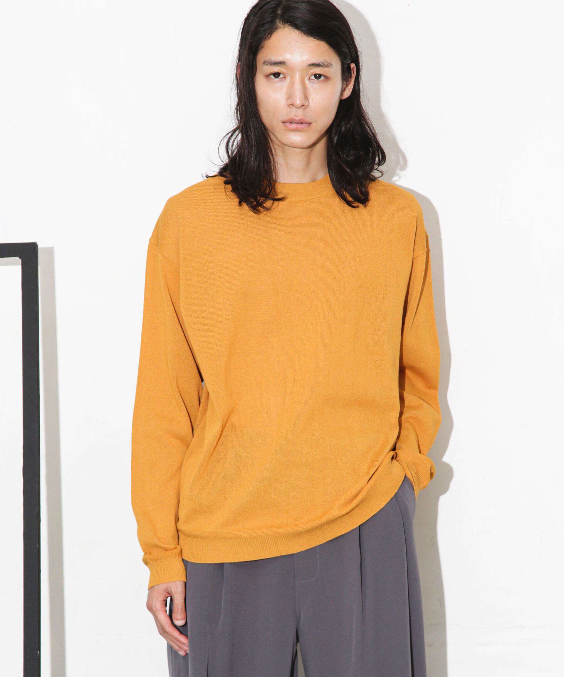 nano･universe「｢WAGAMI｣クルーネックニットTシャツ 長袖」|ニット・セーター|