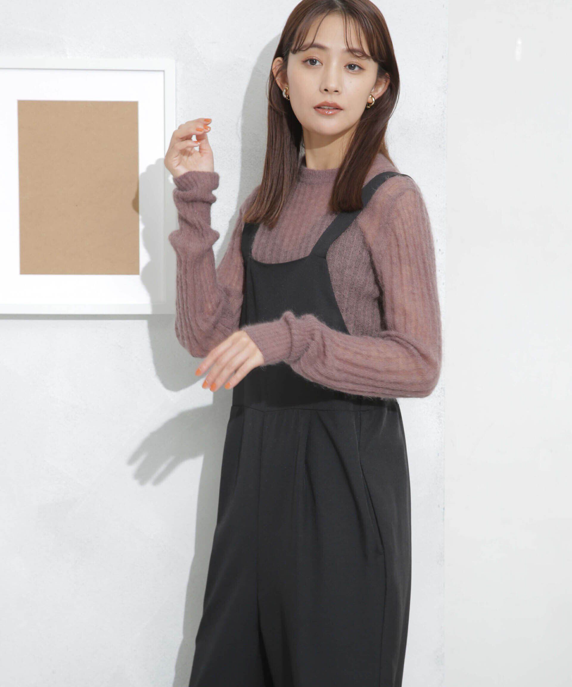 nano･universe「シアーモヘヤリブニットプルオーバー」|ニット・セーター|