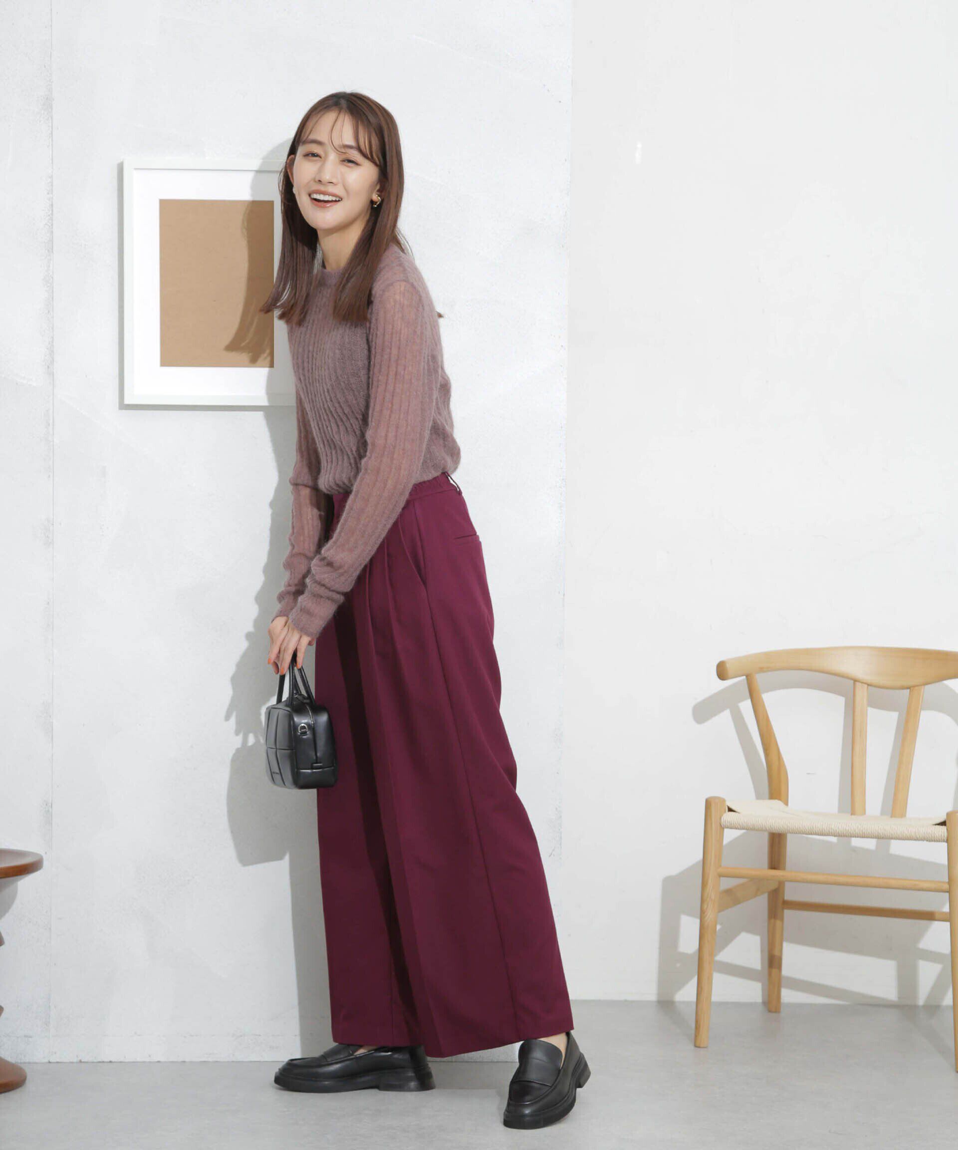 nano･universe「シアーモヘヤリブニットプルオーバー」|ニット・セーター|