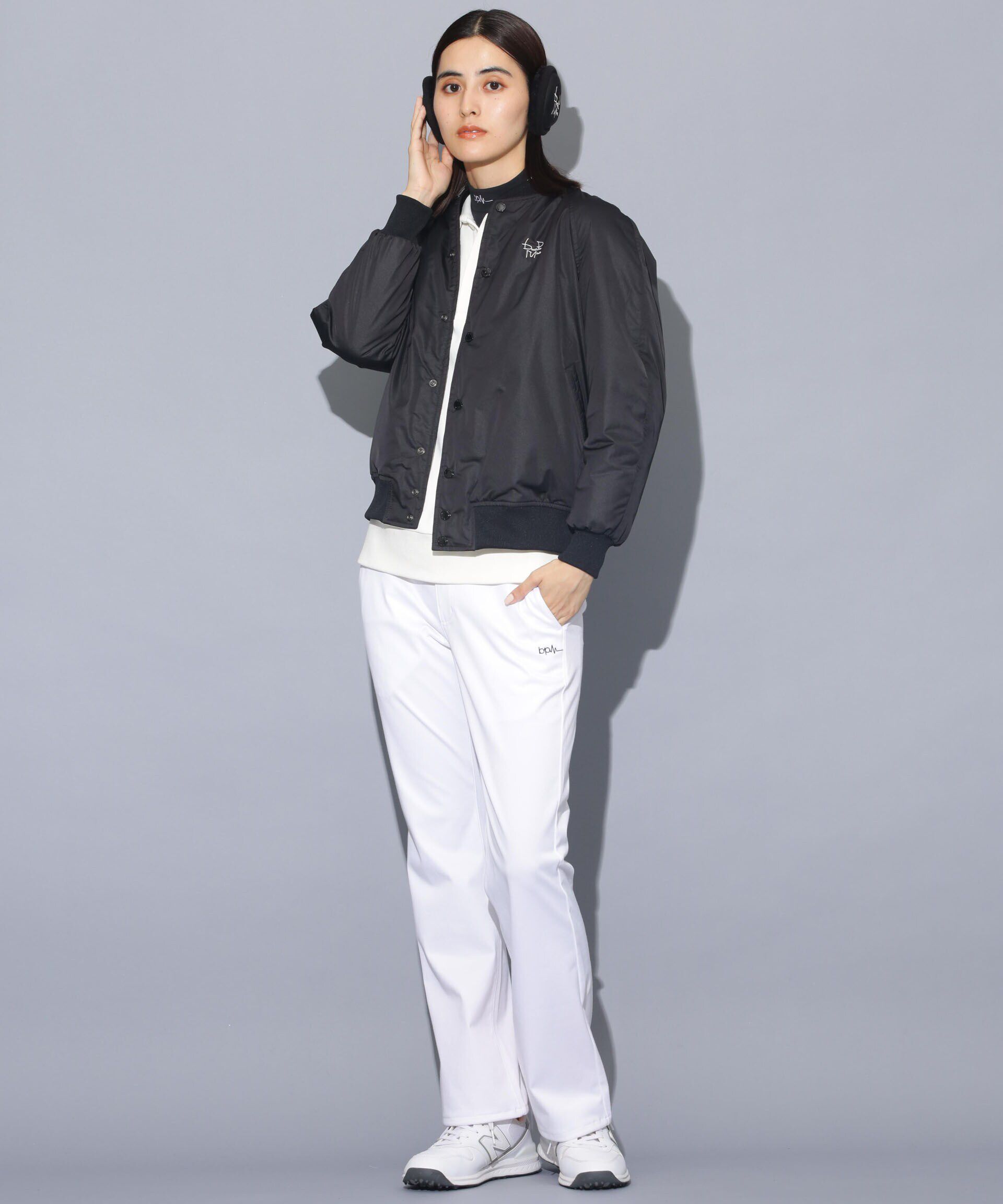 nano･universe「beats per minute/ナイロンサテンスタジャン」|ブルゾン・スタジャン|