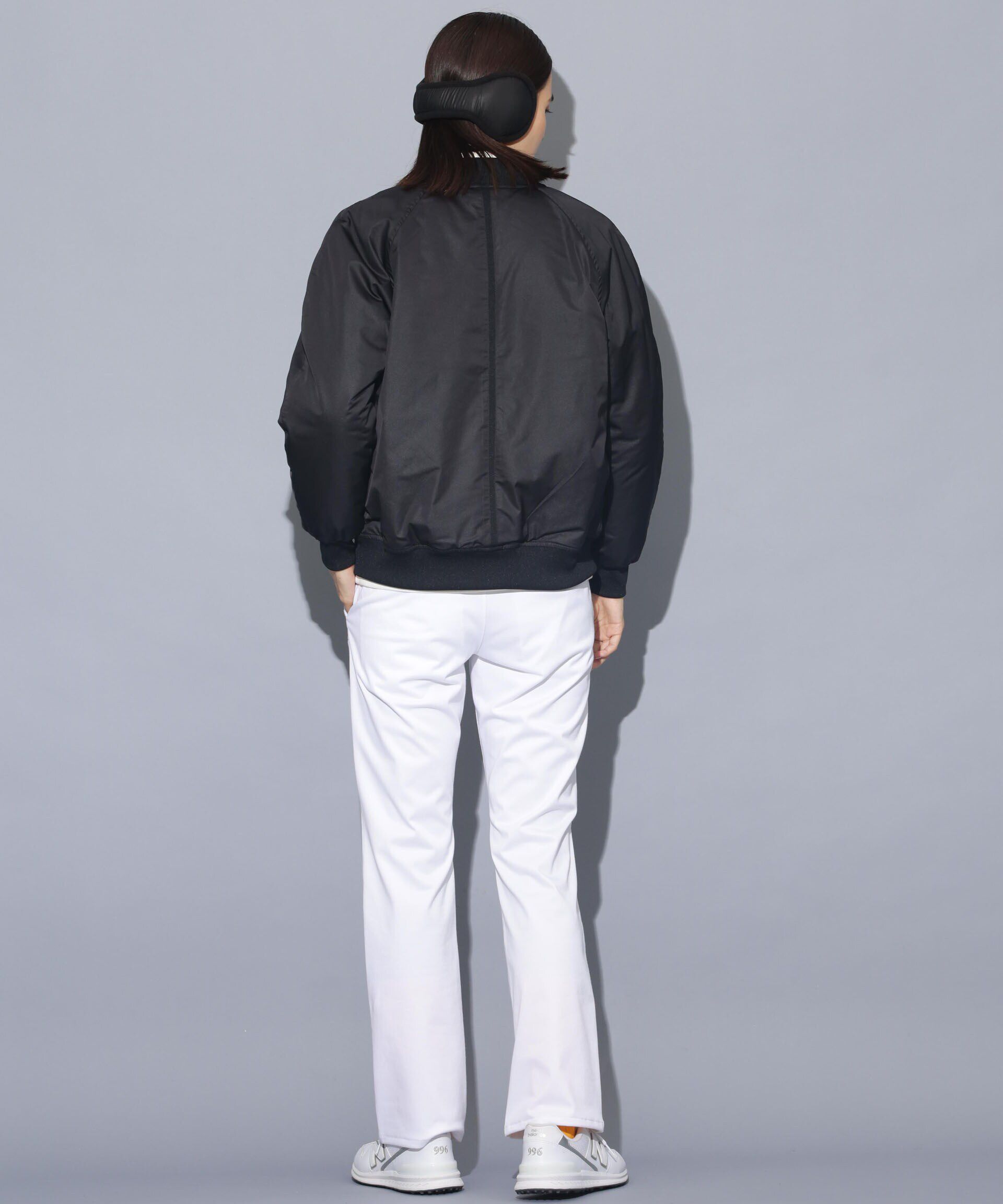 nano･universe「beats per minute/ナイロンサテンスタジャン」|ブルゾン・スタジャン|