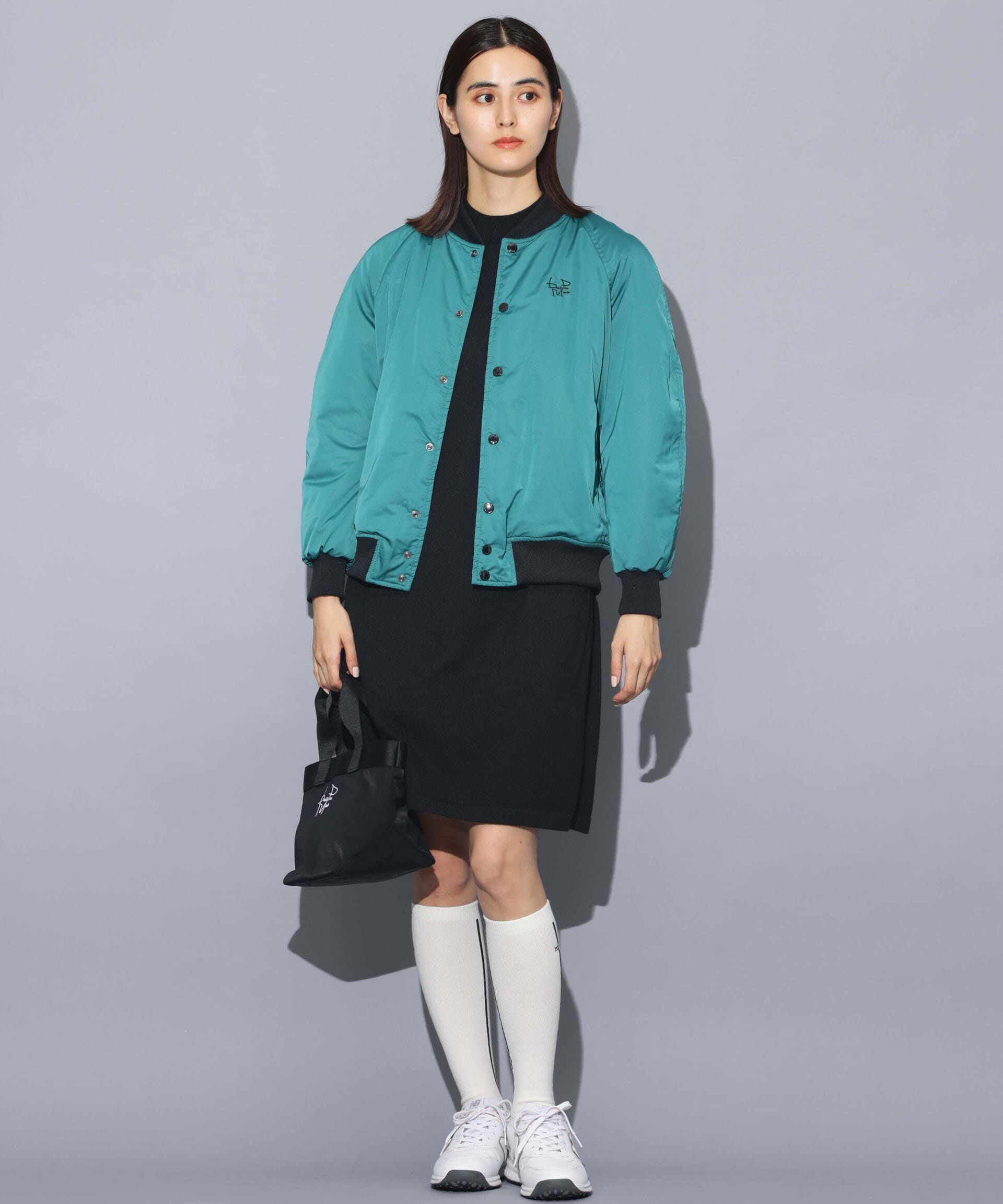 nano･universe「beats per minute/ナイロンサテンスタジャン」|ブルゾン・スタジャン|