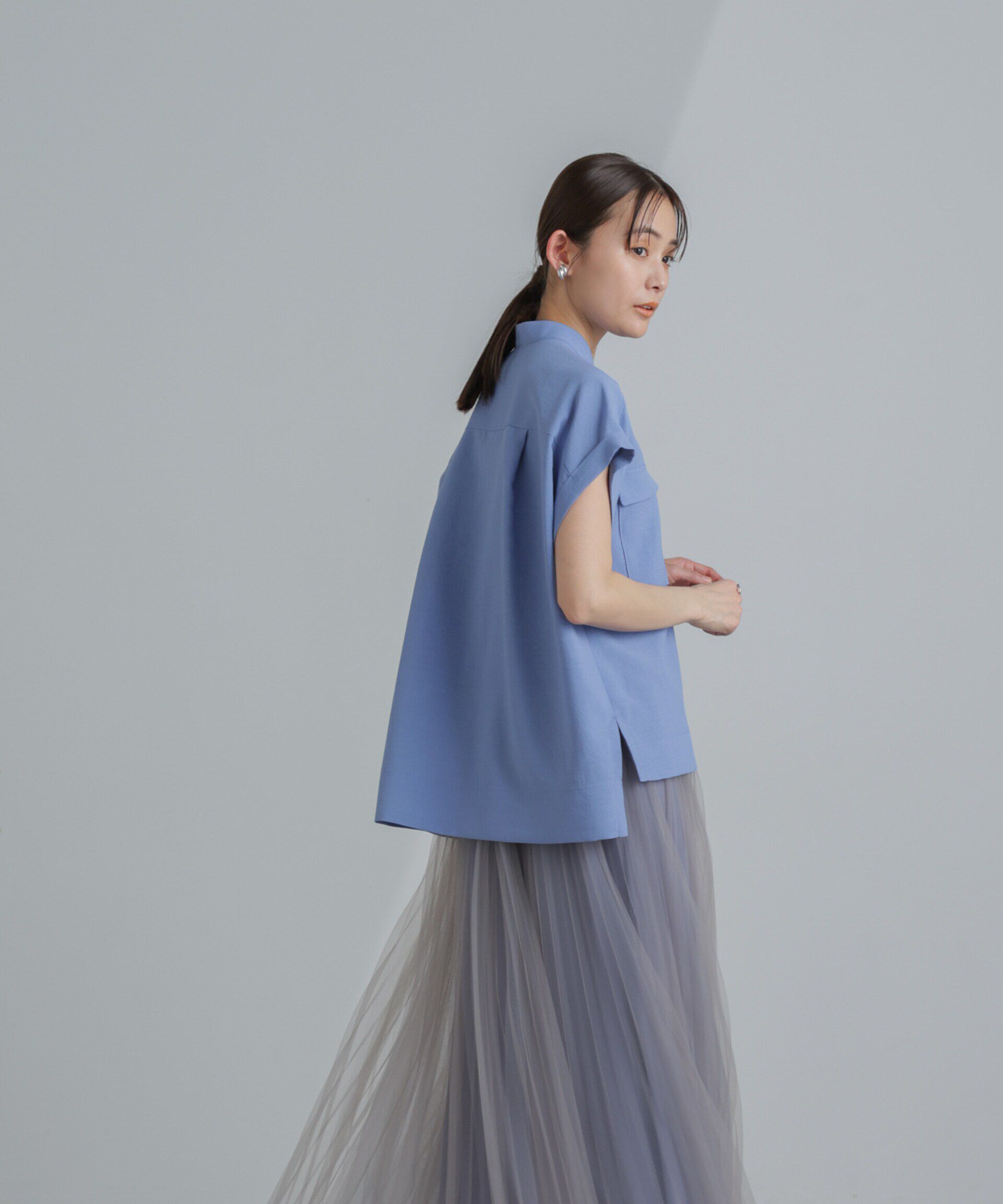 nano･universe「プリーツチュールスカート」|スカート|