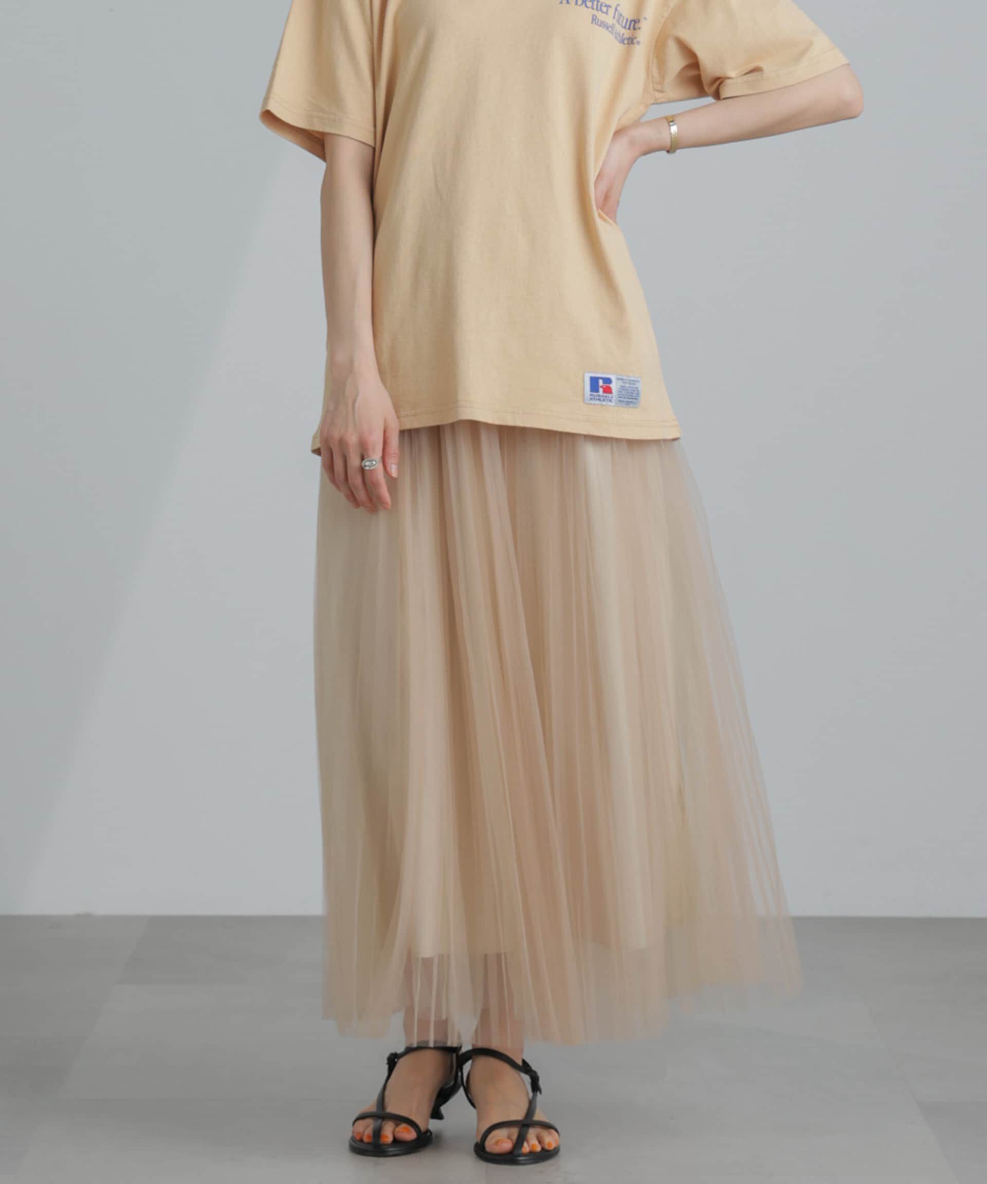 nano･universe「プリーツチュールスカート」|スカート|