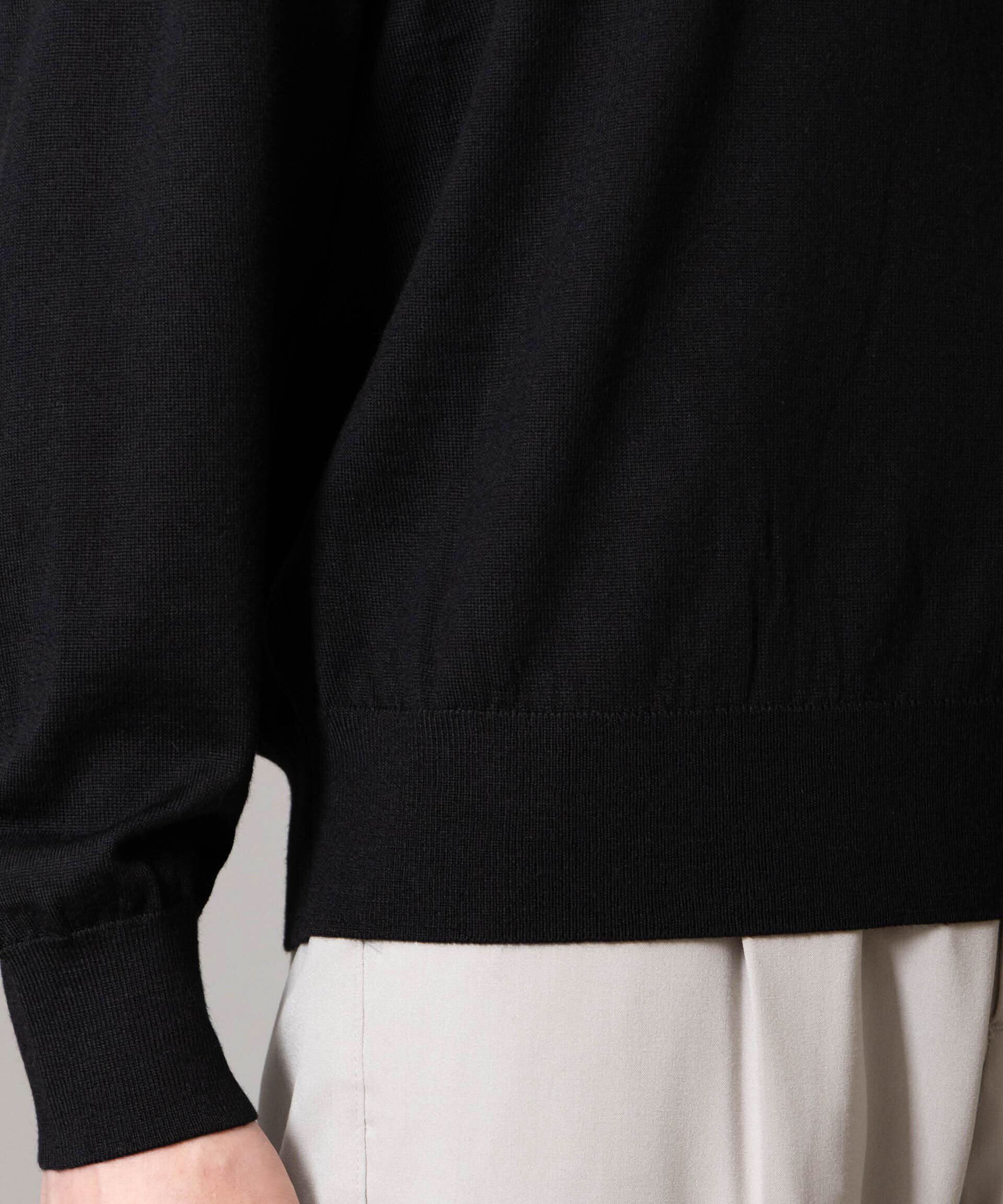 nano･universe「「毛玉レスニット」ファインゲージVネック」|ニット・セーター|