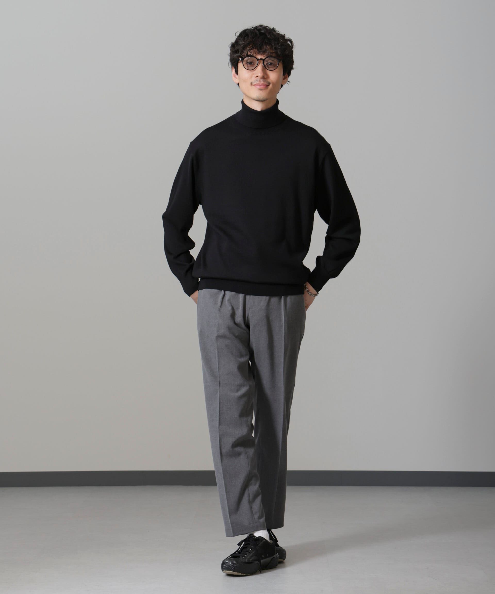 nano･universe「「毛玉レスニット」 ファインゲージタートルネック」|ニット・セーター|