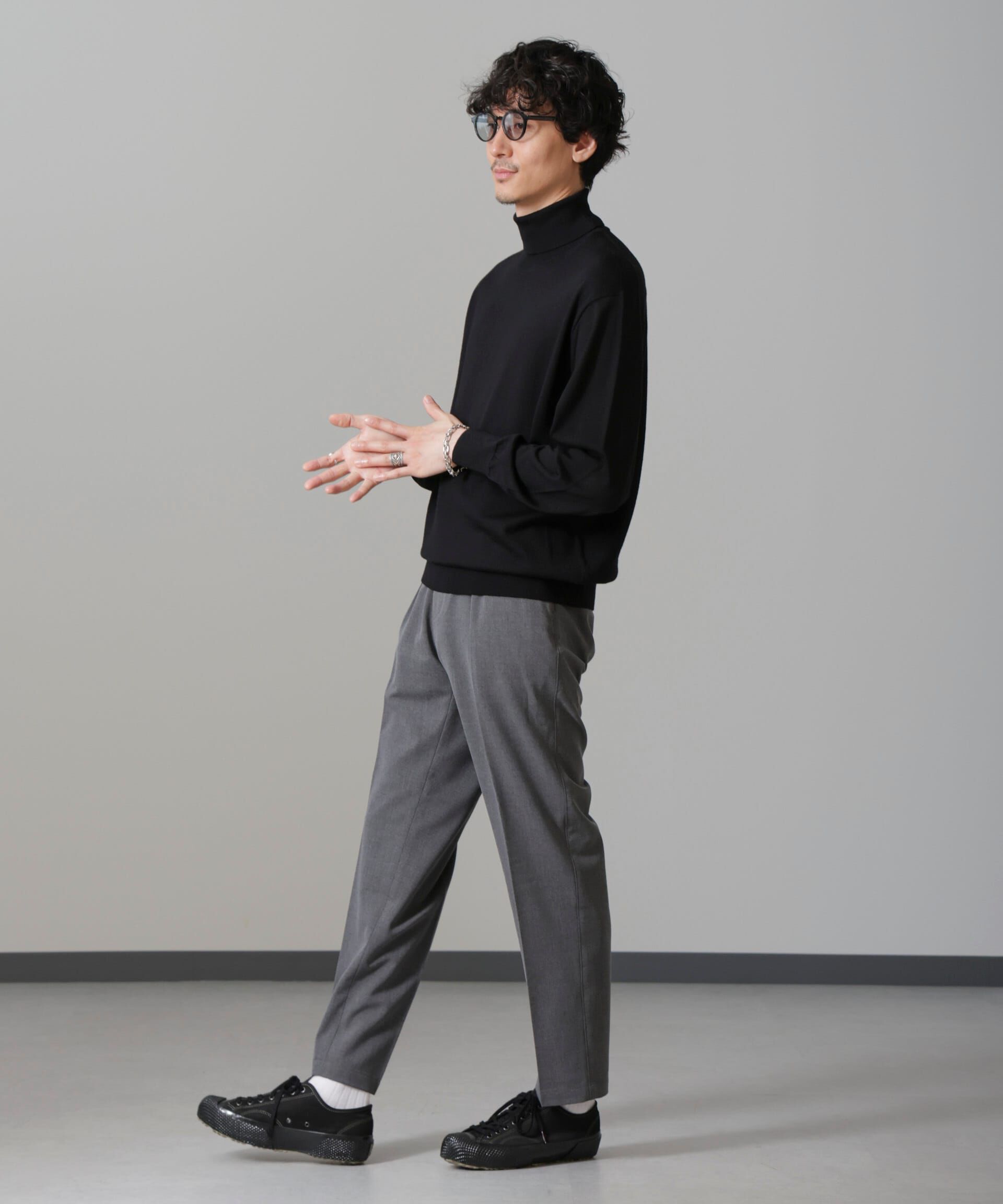 nano･universe「「毛玉レスニット」 ファインゲージタートルネック」|ニット・セーター|