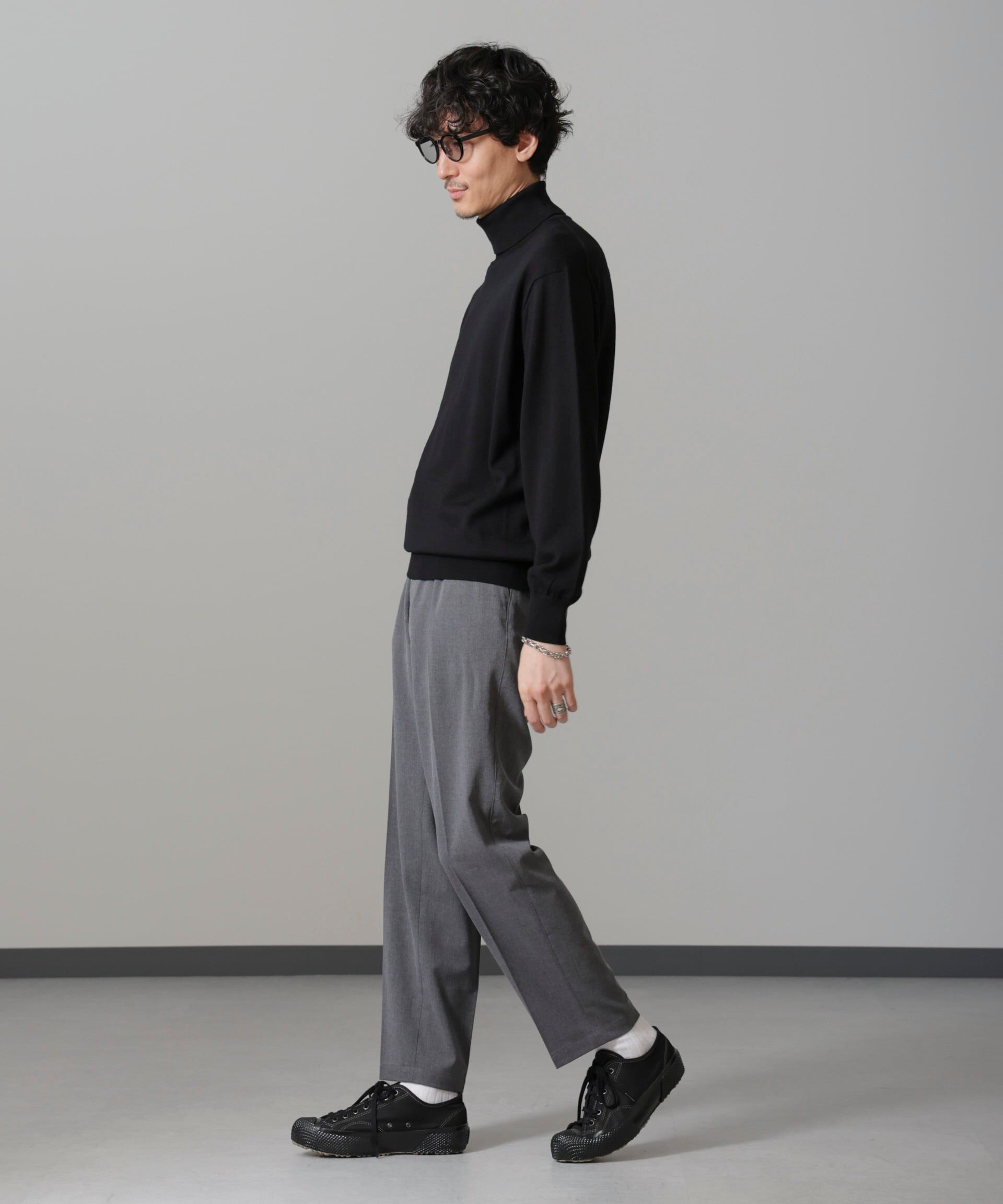 nano･universe「「毛玉レスニット」 ファインゲージタートルネック」|ニット・セーター|