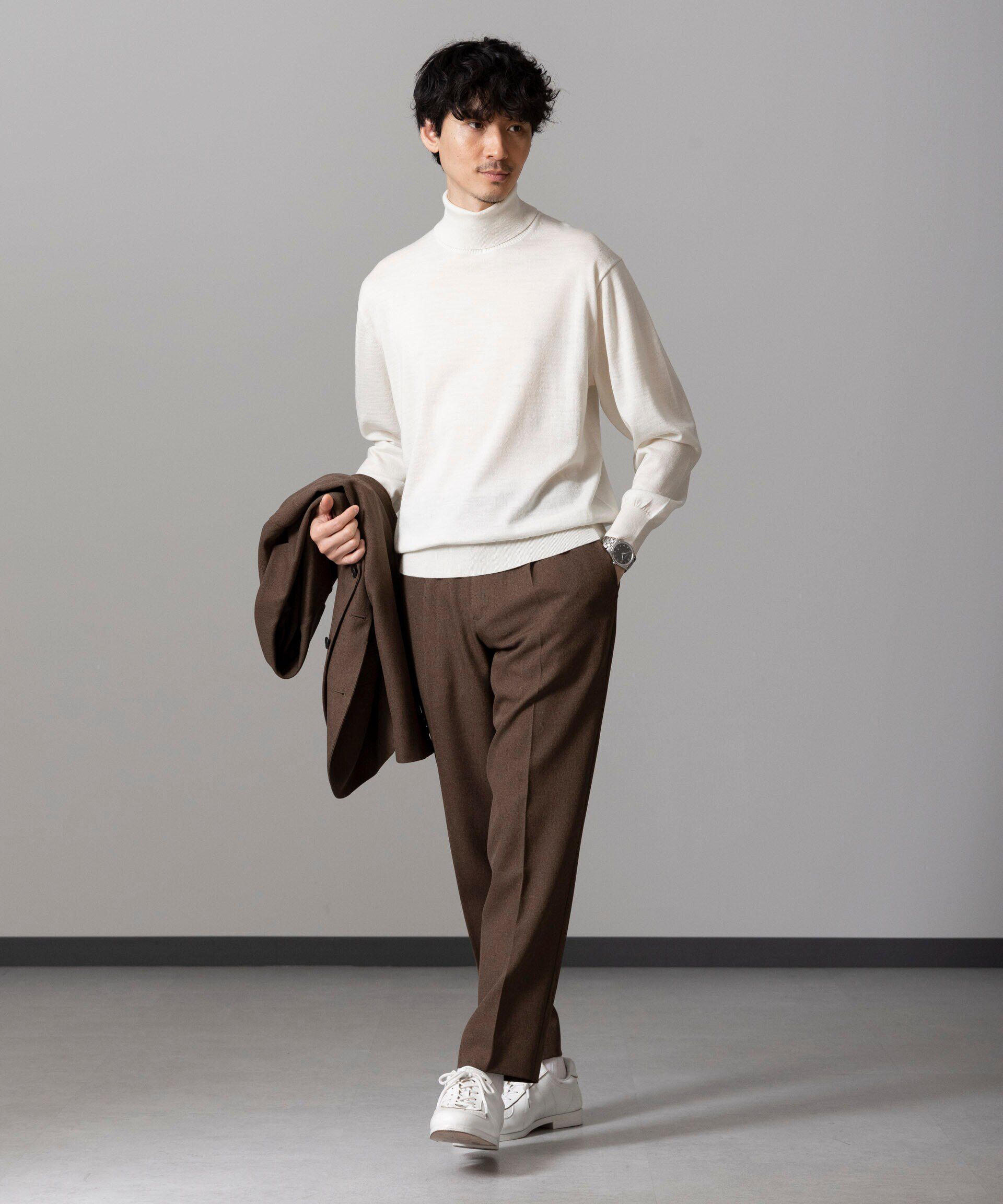 nano･universe「「毛玉レスニット」 ファインゲージタートルネック」|ニット・セーター|