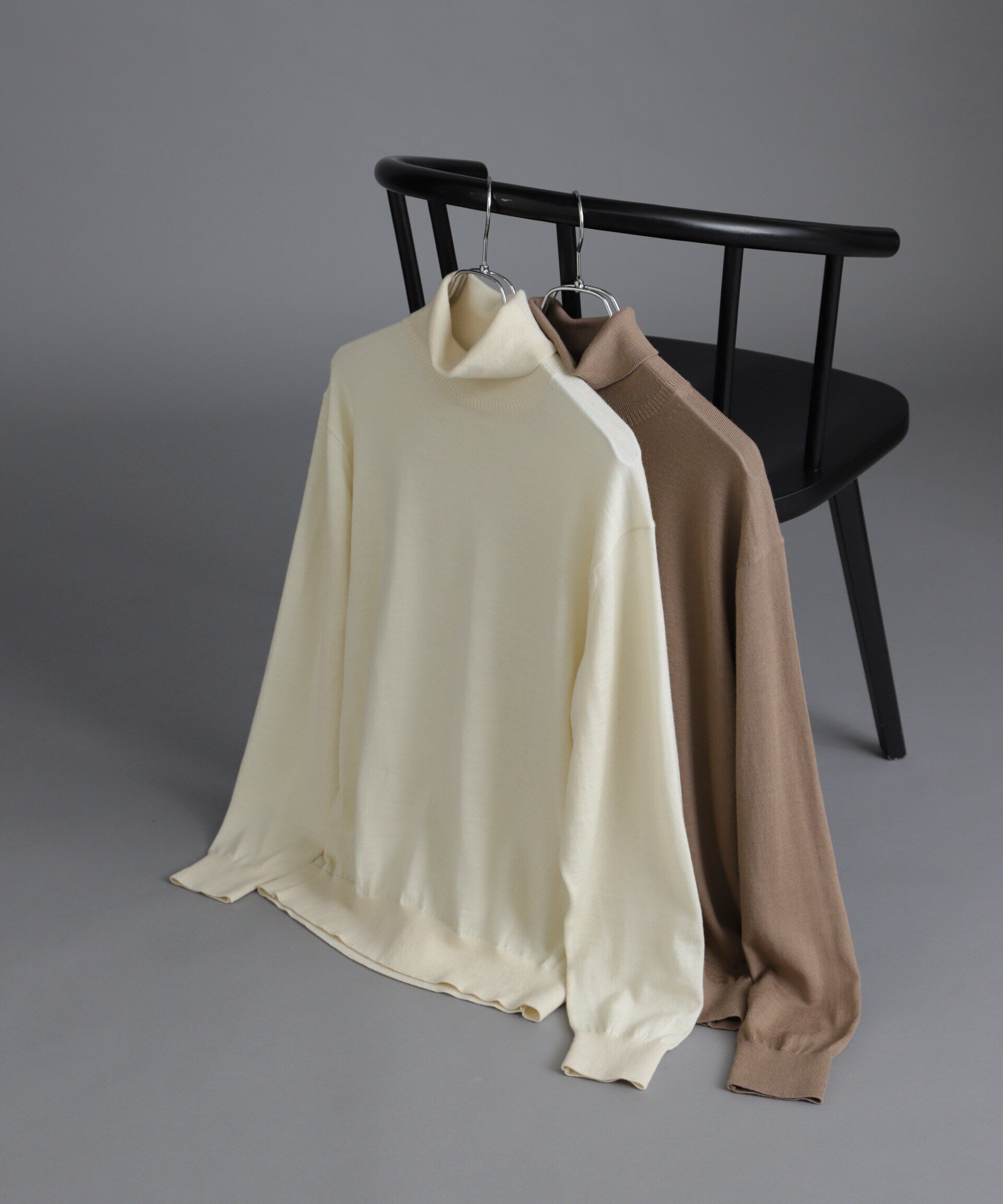 nano･universe「「毛玉レスニット」 ファインゲージタートルネック」|ニット・セーター|