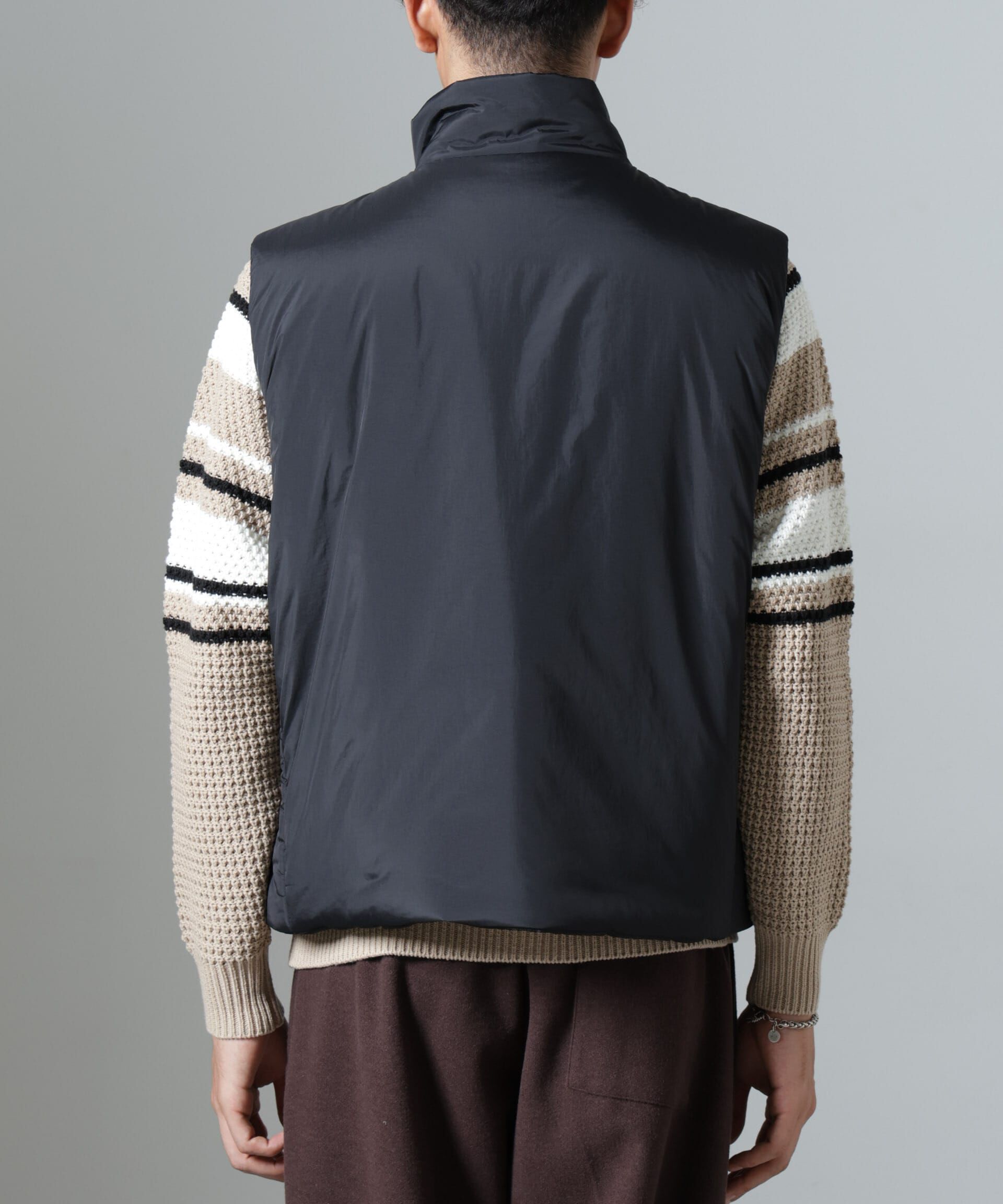 nano･universe「「NJ/CLUB」PARKSTOCK  中綿ベスト」|ブルゾン・スタジャン|