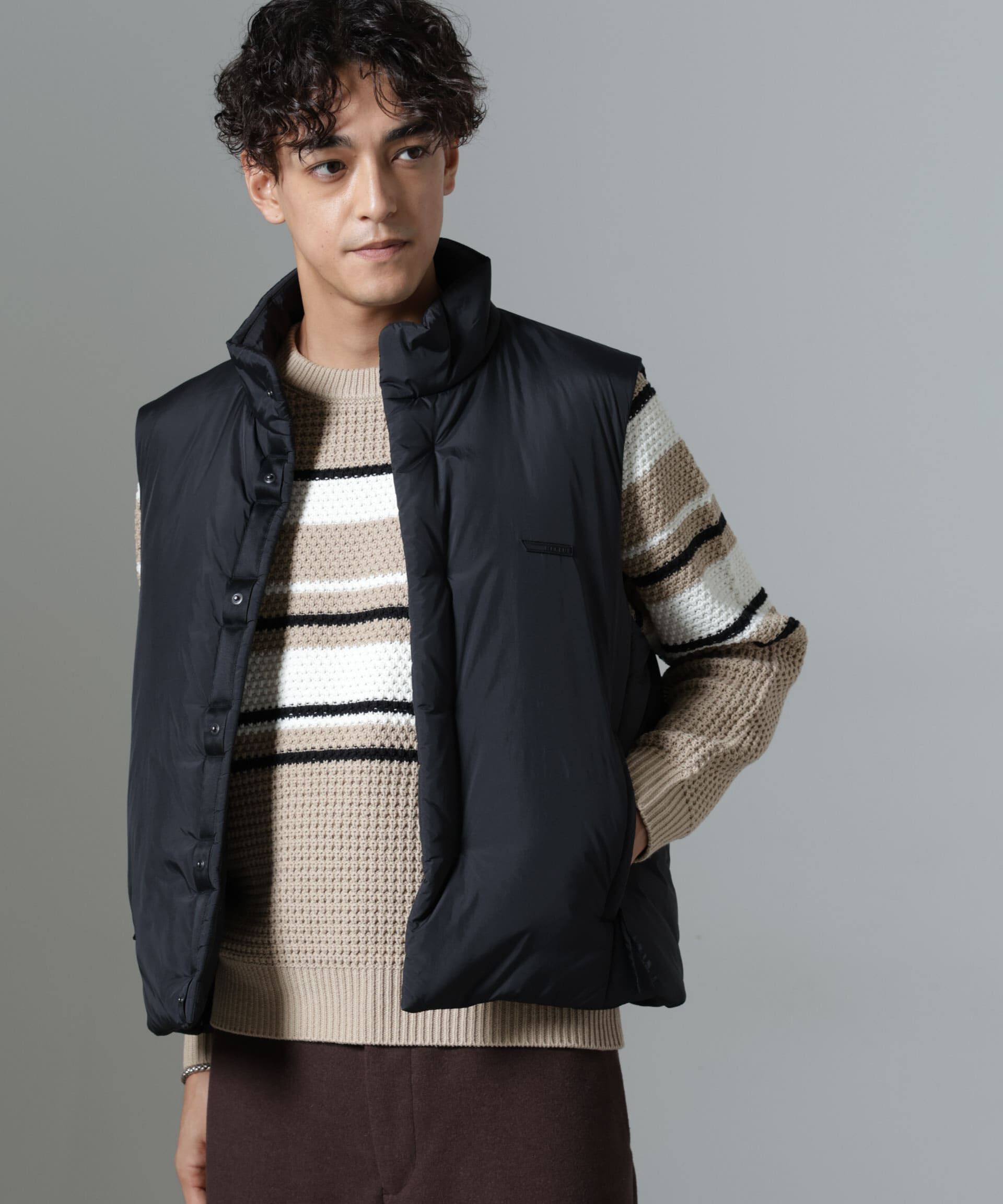 nano･universe「「NJ/CLUB」PARKSTOCK  中綿ベスト」|ブルゾン・スタジャン|