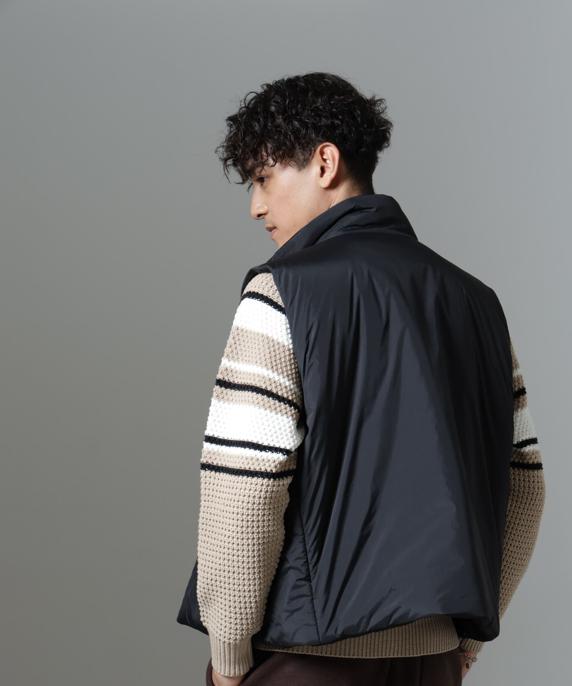 nano･universe「「NJ/CLUB」PARKSTOCK  中綿ベスト」|ブルゾン・スタジャン|