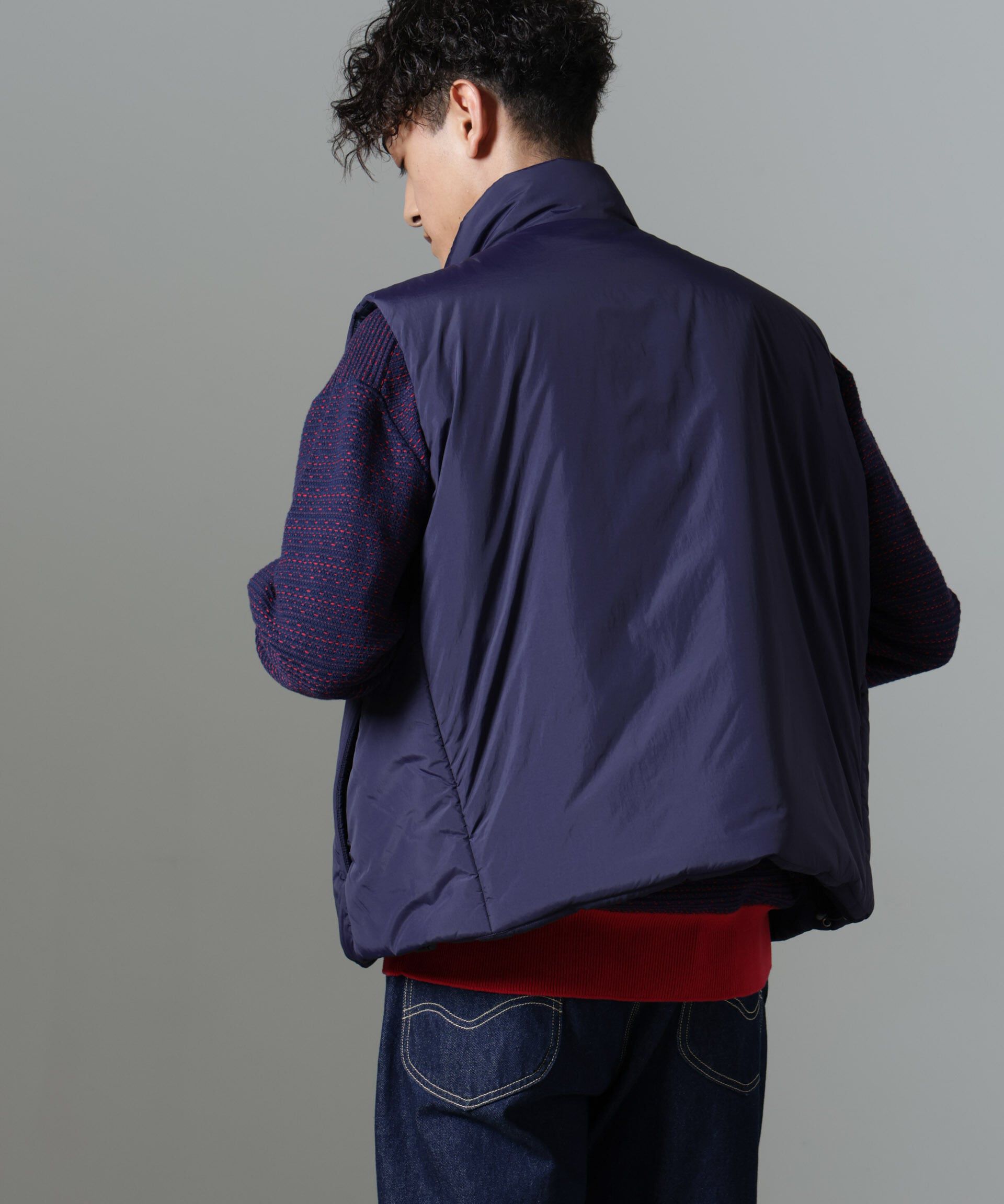 nano･universe「「NJ/CLUB」PARKSTOCK  中綿ベスト」|ブルゾン・スタジャン|