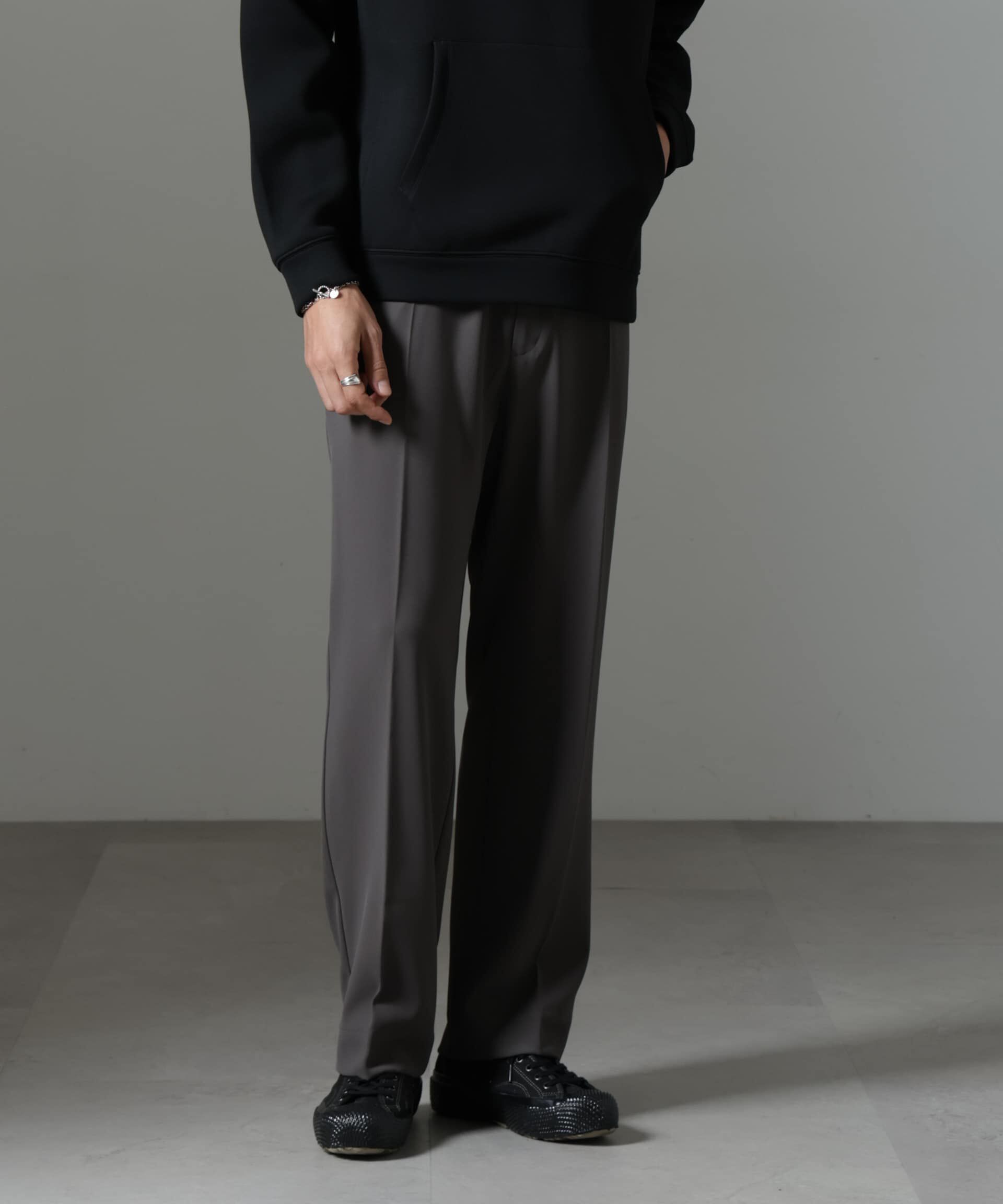 nano･universe「ドレープ ストレートスラックス(セットアップ可)」|チノ|