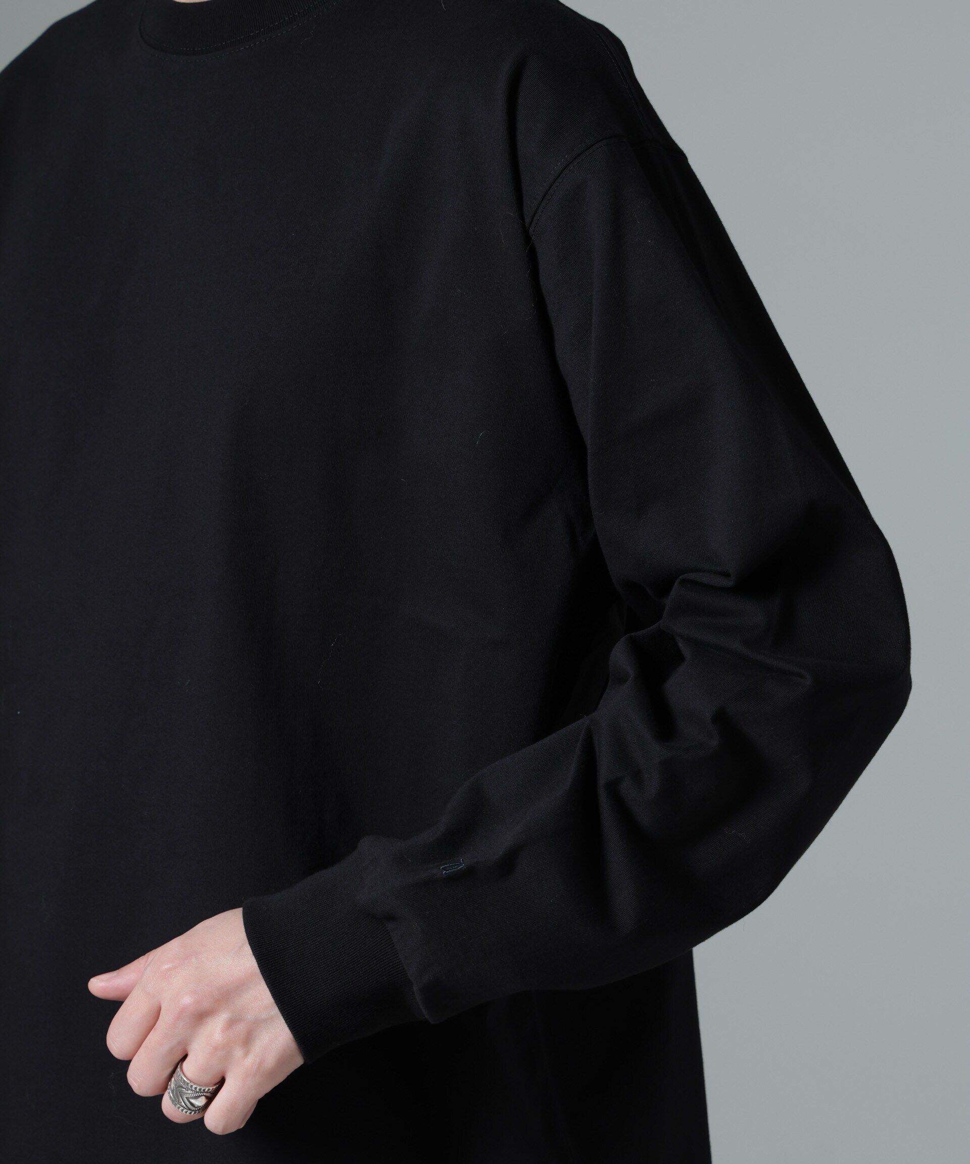 nano･universe「ビッグシルエットワンポイントTシャツ 長袖」|Tシャツ・カットソー|