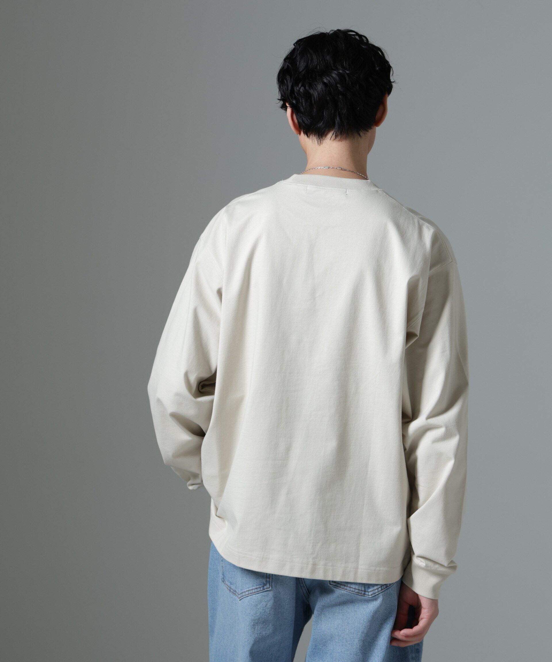 nano･universe「ビッグシルエットワンポイントTシャツ 長袖」|Tシャツ・カットソー|