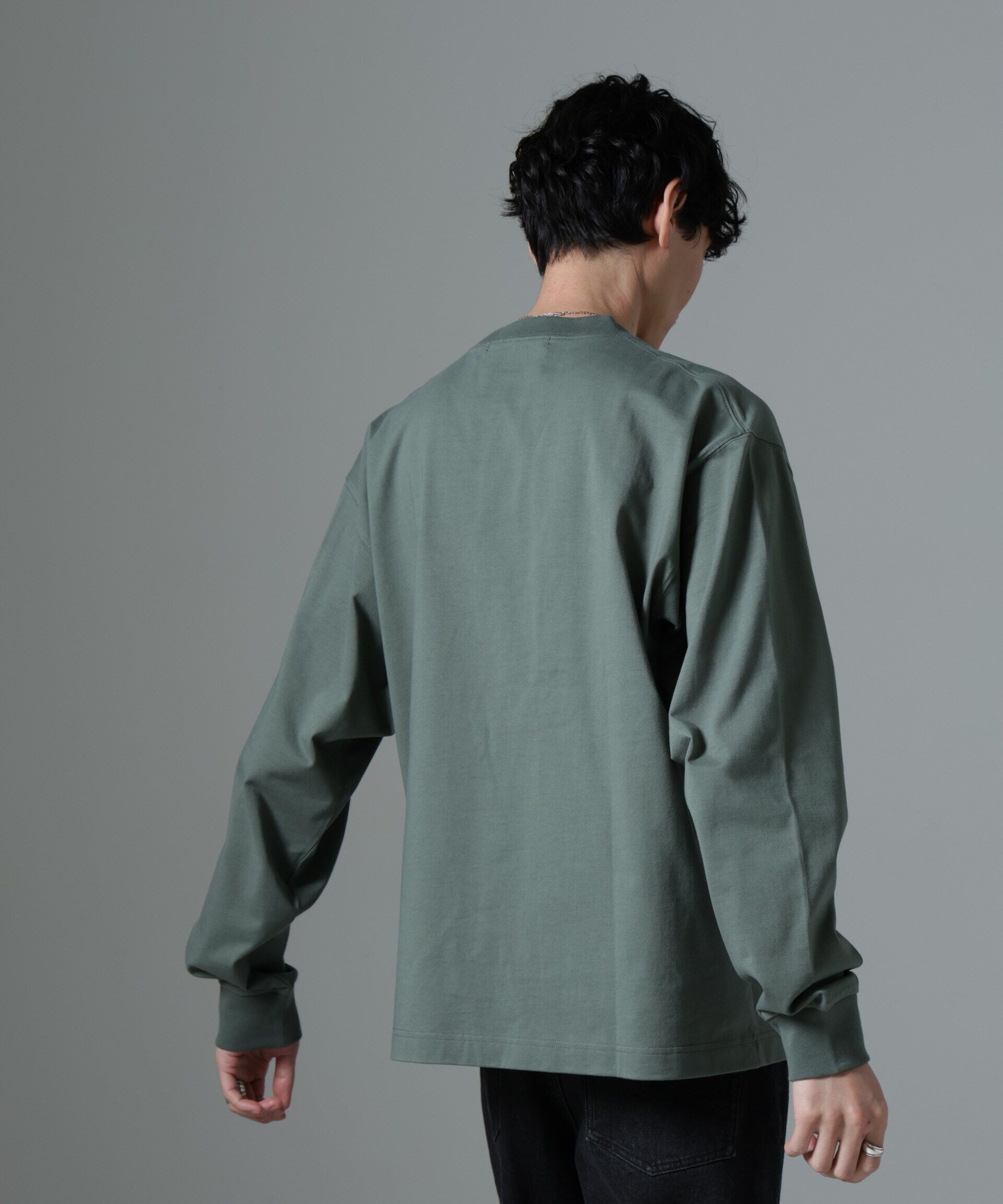 nano･universe「ビッグシルエットワンポイントTシャツ 長袖」|Tシャツ・カットソー|