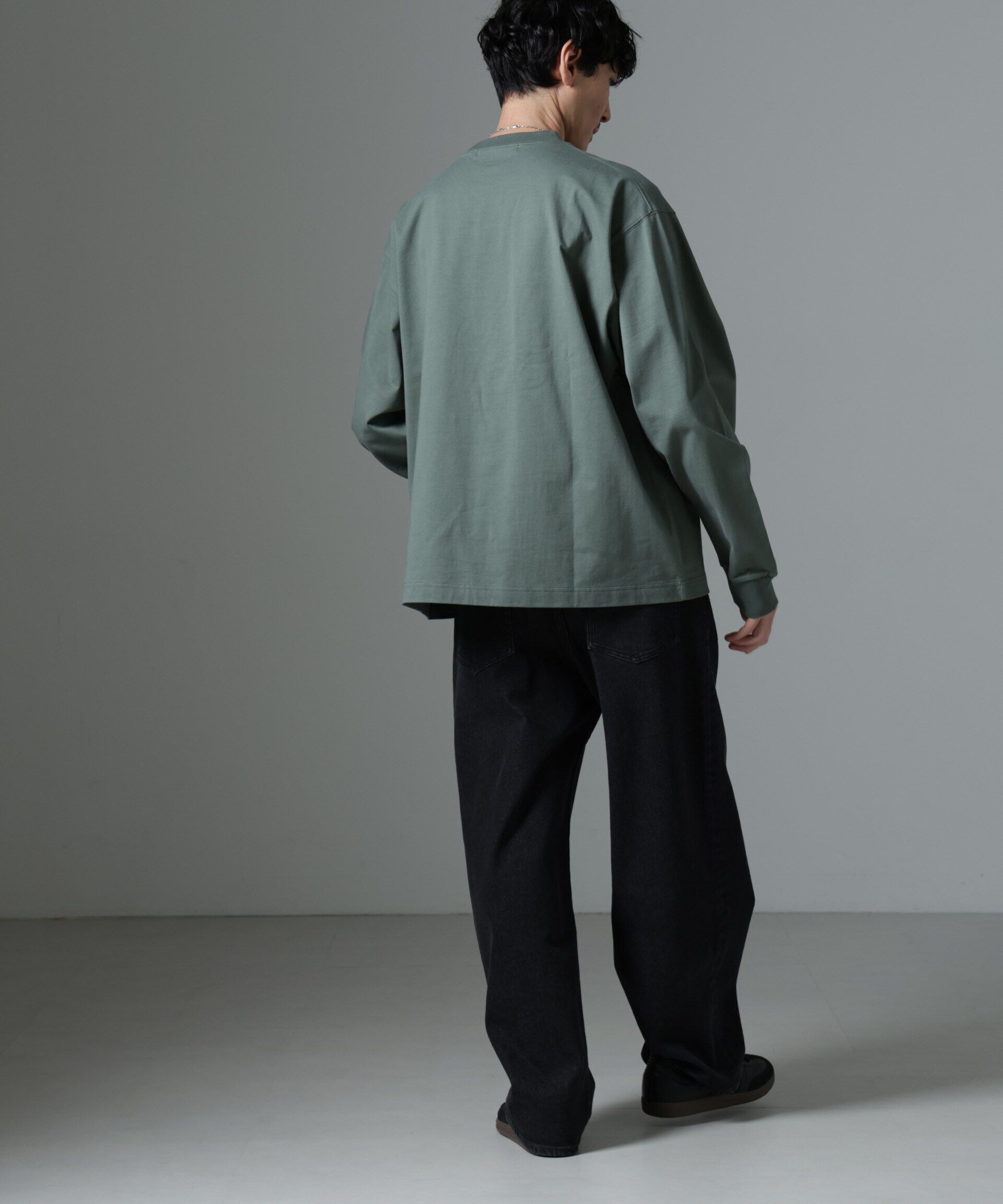 nano･universe「ビッグシルエットワンポイントTシャツ 長袖」|Tシャツ・カットソー|