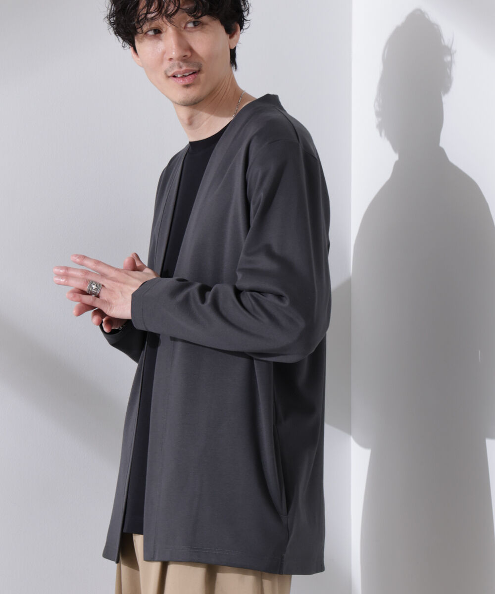 nano･universe「ダブルジャージー着流しカーディガン」|Tシャツ・カットソー|