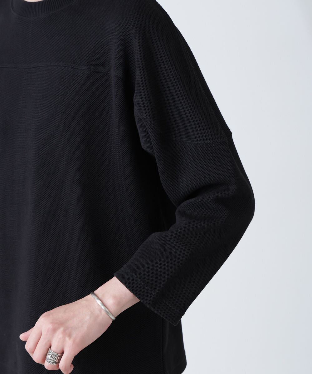 nano･universe「変形ハニカムジャガードフットボールTシャツ」|Tシャツ・カットソー|