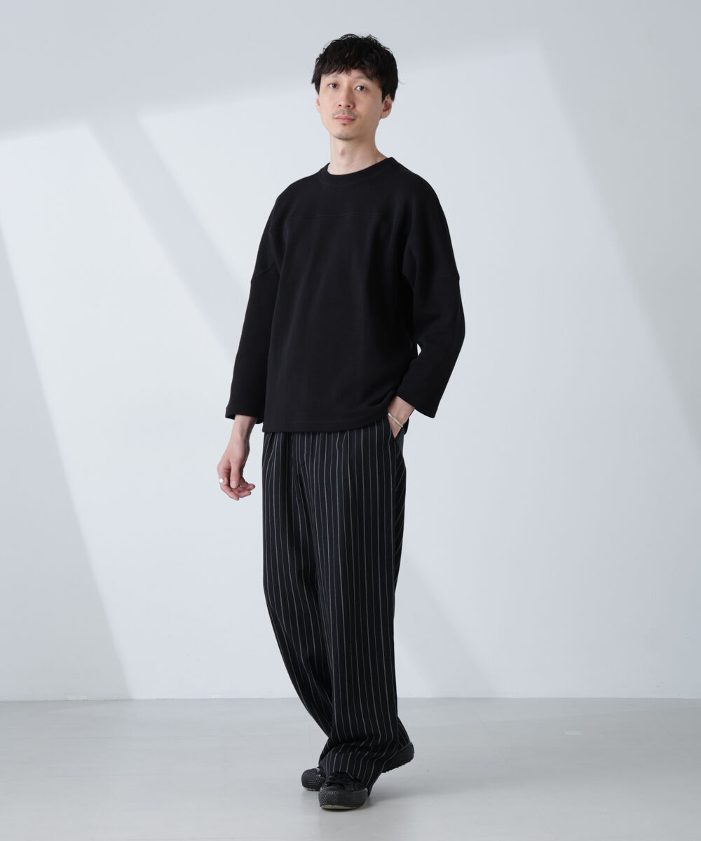 nano･universe「変形ハニカムジャガードフットボールTシャツ」|Tシャツ・カットソー|